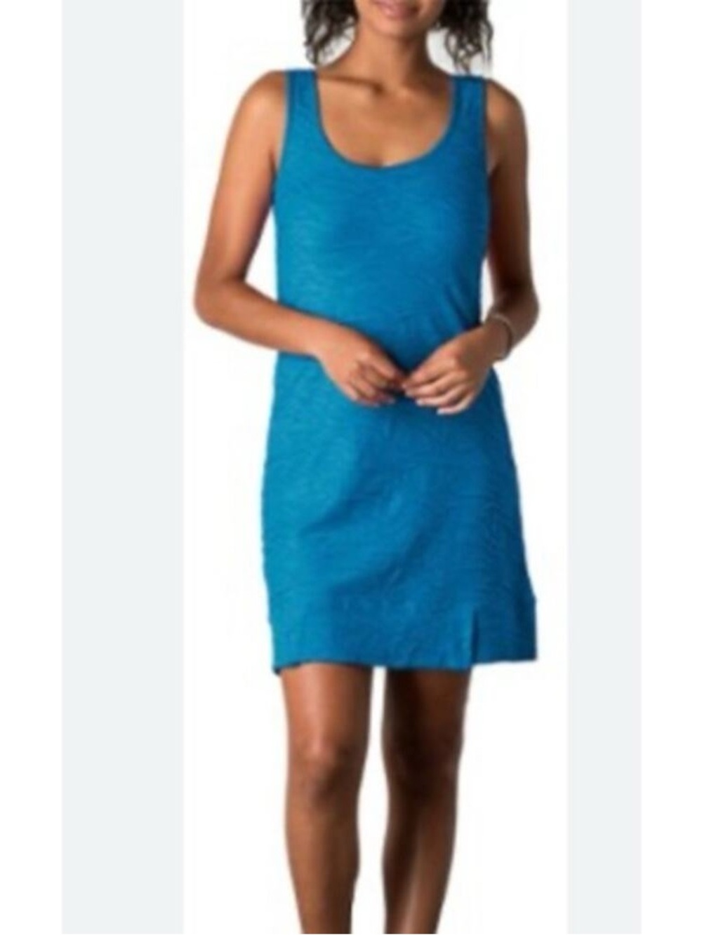 Toad&Co Samba Wave Tank Dress Medium Blue Teal Sleeveless Turquoise Tank Dress